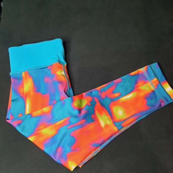 Zumba Fitness Pants - Zumba Fitness Neon Capri Workout Leggings XS